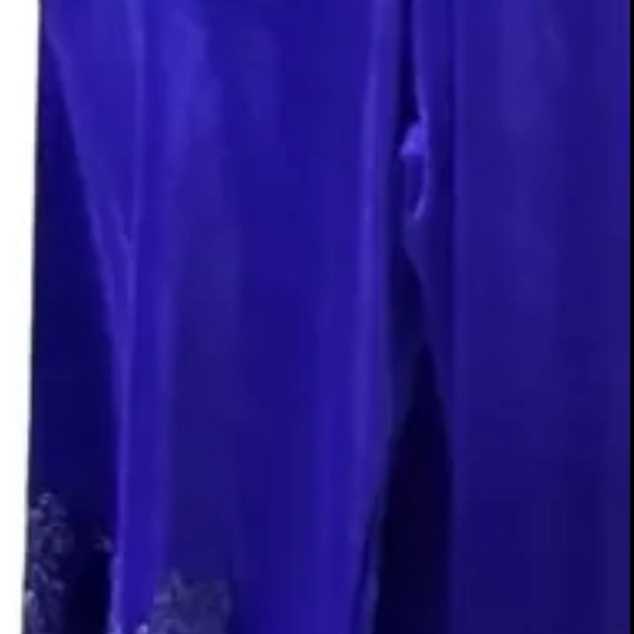 Vintage DVF Diane Von Furstenberg Velour Velvet Tunic Top Blouse L Purple Gold - Picture 5 of 10